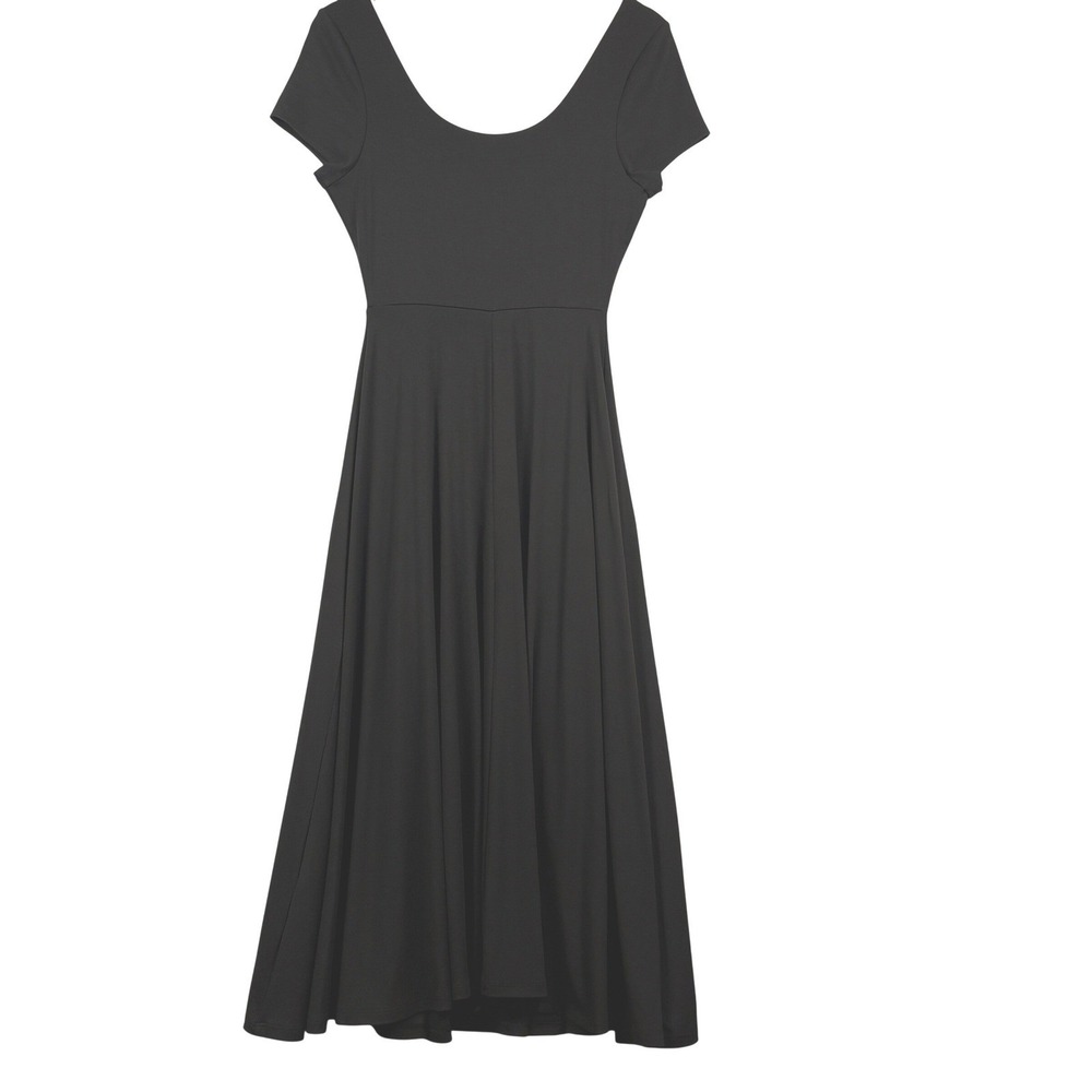 Hatch Short Sleeve Fit Flare Maternity Midi Stretch Dress Sz 2 Day/Night Capsule - Picture 5 of 14